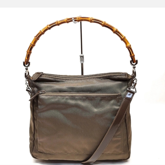 Gucci Handbags - Gucci Hand Bag Green Nylon
